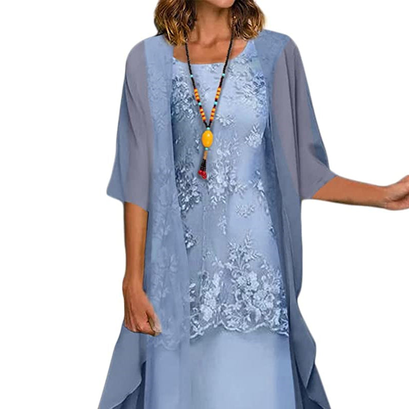 Elegantes zweiteiliges Kleid für Party und Alltag