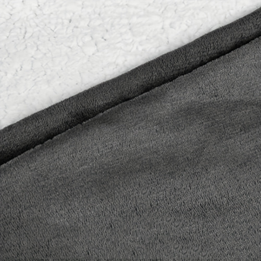 Oversized tragbare Kuscheldecke Kapuzenpullover - weicher Sherpa-Fleece-Pullover