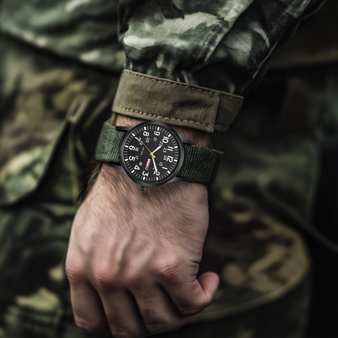 Robuste Herren-Outdoor-Armbanduhr – Wasserdicht und kratzfest