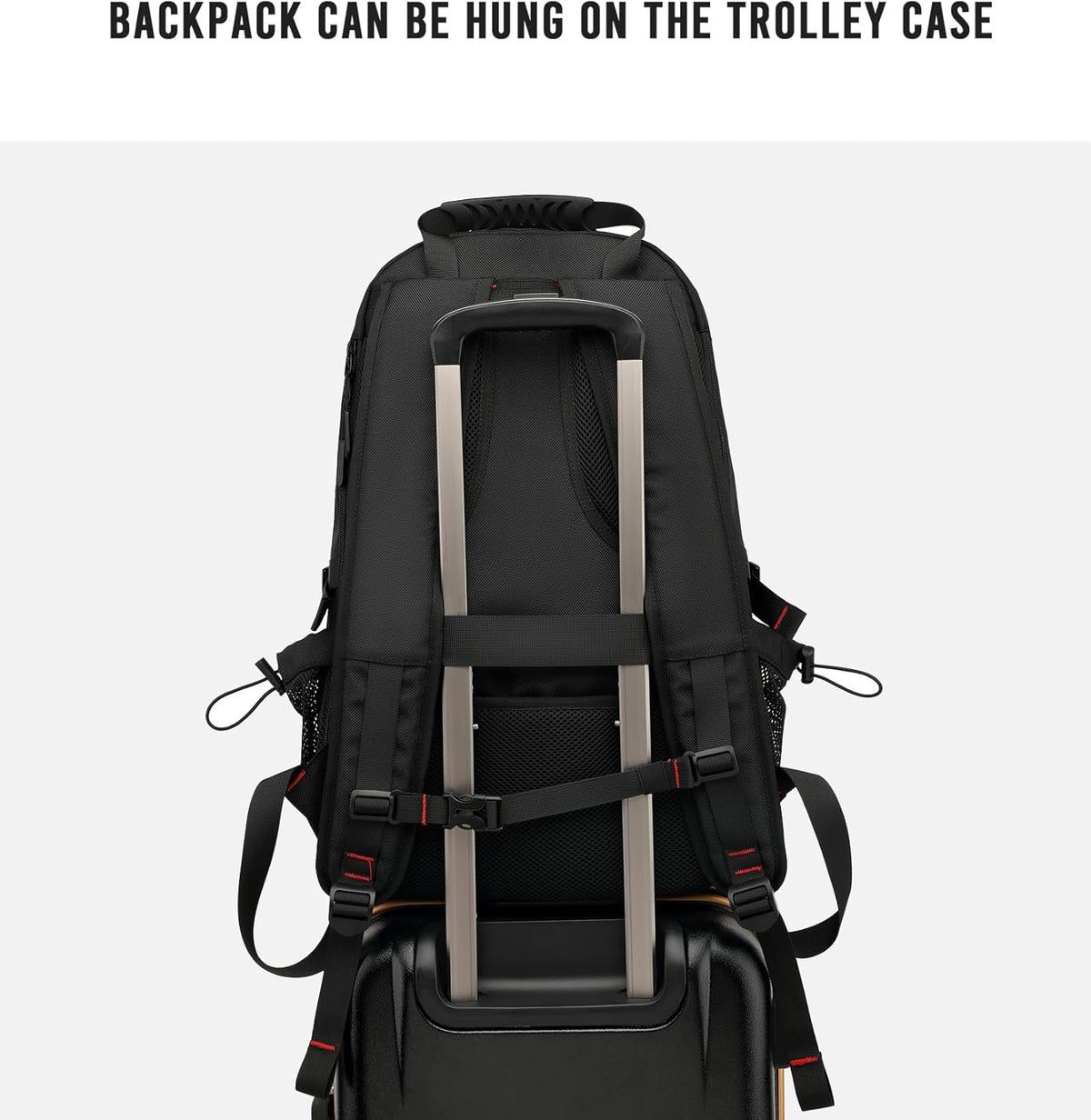 Wasserdichter 60-Liter-Reiserucksack mit USB-Anschluss und Schuhfach