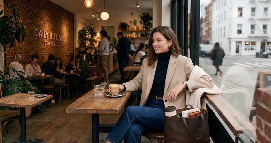 Die Koffein-&-Chic-Formel: Elevated Casual für das Kaffee-Date meistern