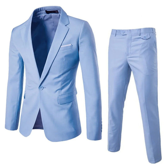 2-teiliges elegantes Herren-Business-Anzugset