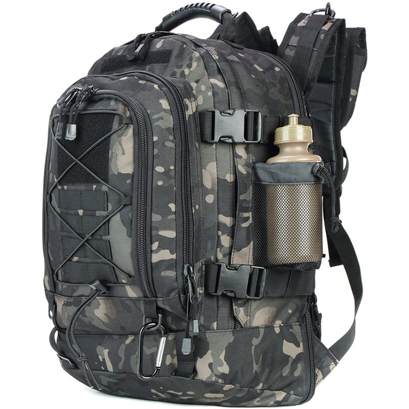 Erweiterbarer taktischer 60-Liter-Rucksack für Outdoor-Reisen