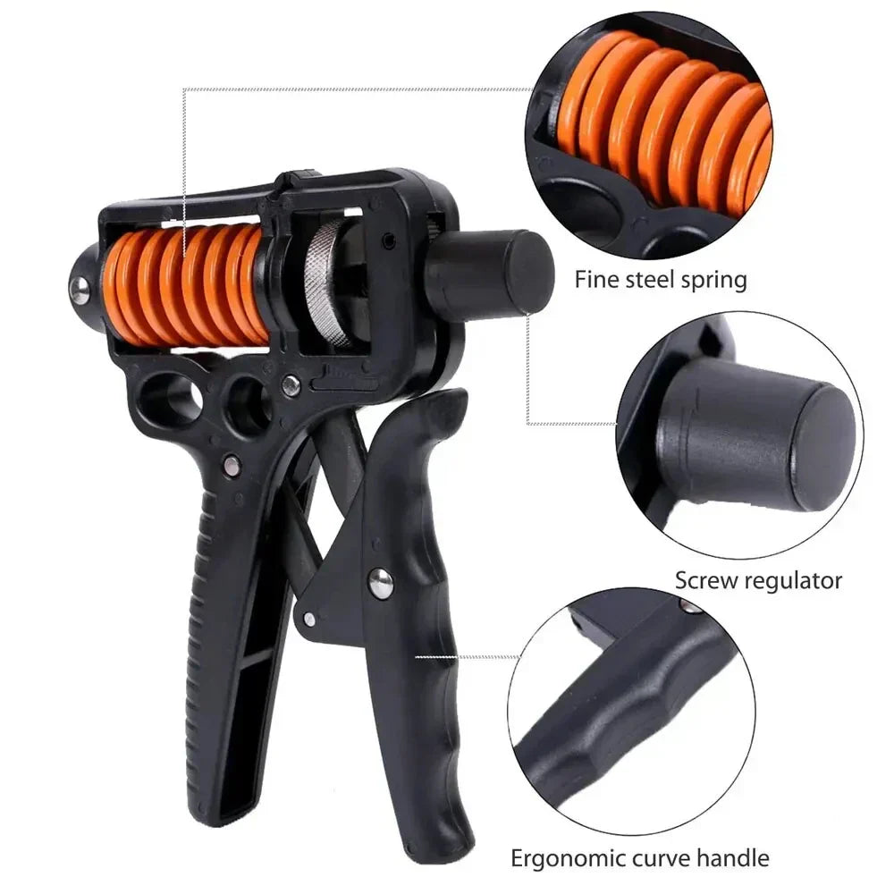Verstellbarer 5–165 kg schwerer Handmuskeltrainer - Finger- und Unterarmtrainer für Arm-, Handgelenk- und Unterarmtraining