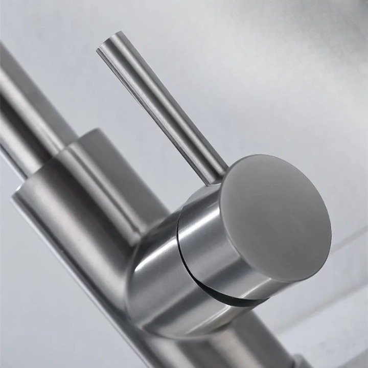 Ausziehbare Küchenarmatur mit Touch-Sensor – Berührungslose Mischbatterie aus Messing mit flexiblem Auslauf