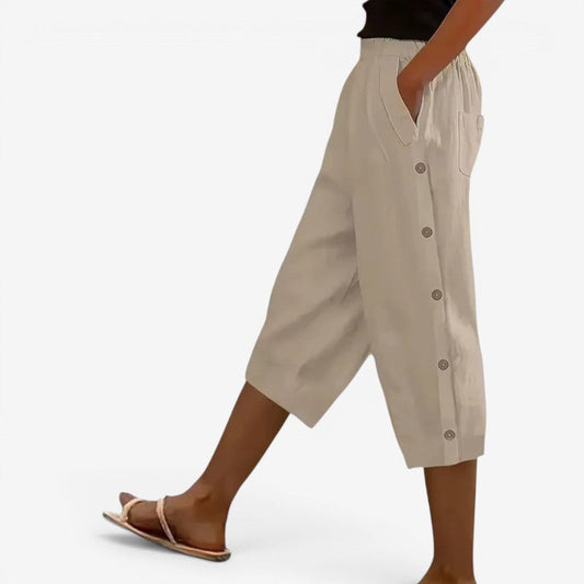 Damen-Caprihose mit weitem Bein