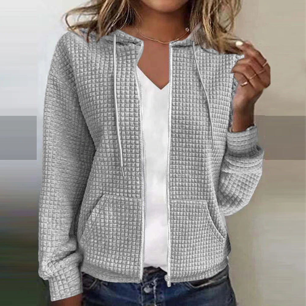 Damen-Kapuzenpullover mit Reissverschluss
