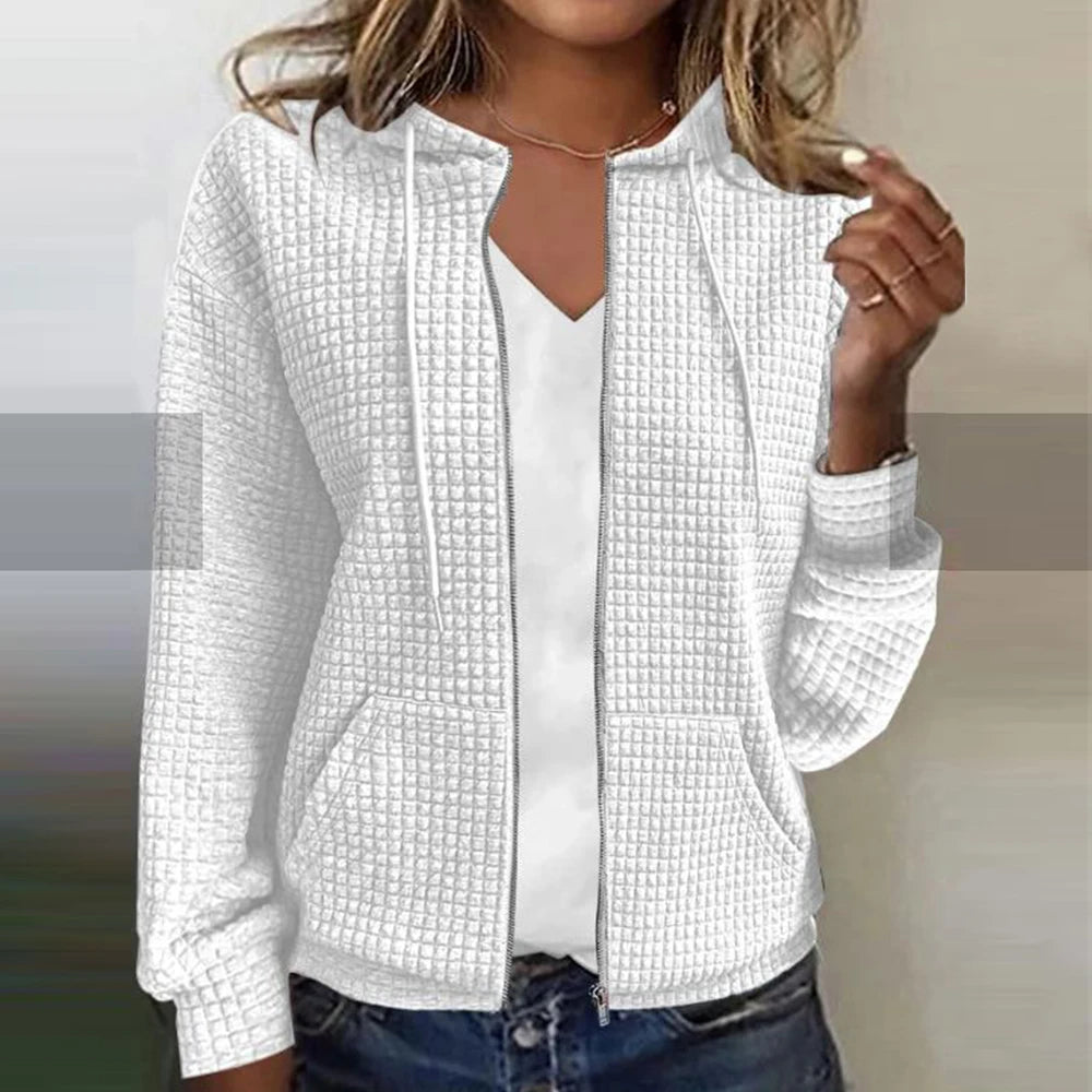 Damen-Kapuzenpullover mit Reissverschluss