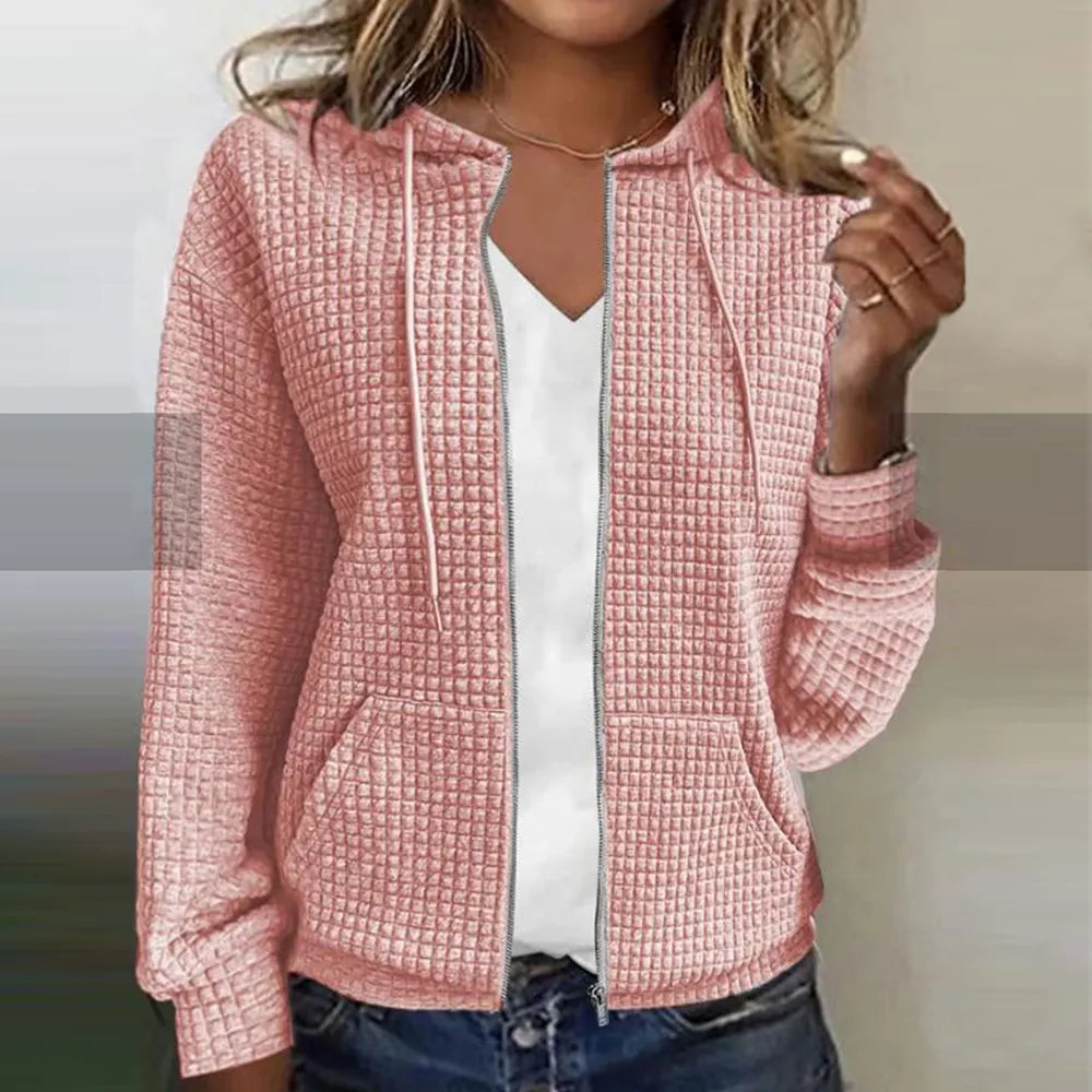 Damen-Kapuzenpullover mit Reissverschluss