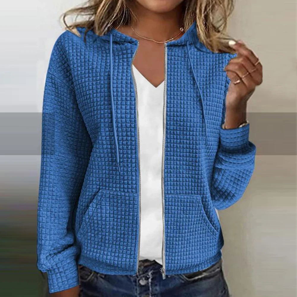 Damen-Kapuzenpullover mit Reissverschluss