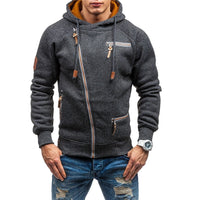 Fleece-Kapuzenjacke mit Reissverschluss für Herren