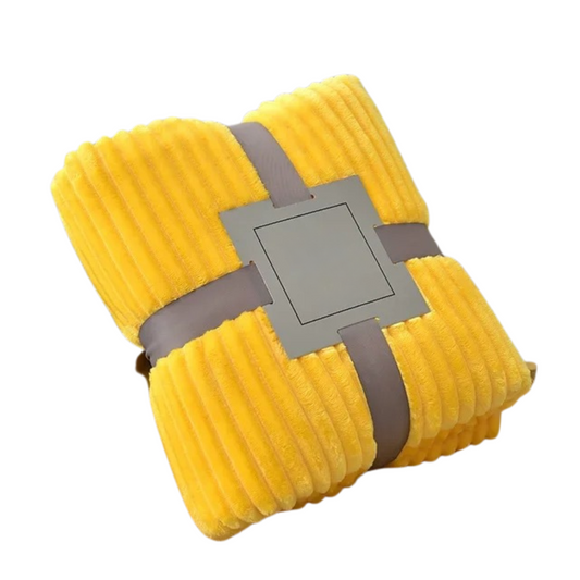 Gestreifte Flanelldecke