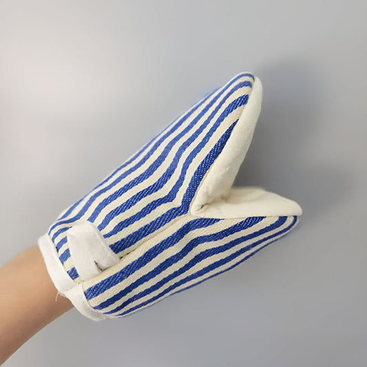 Gestreifter hitzebeständiger Küchen-Ofenhandschuh