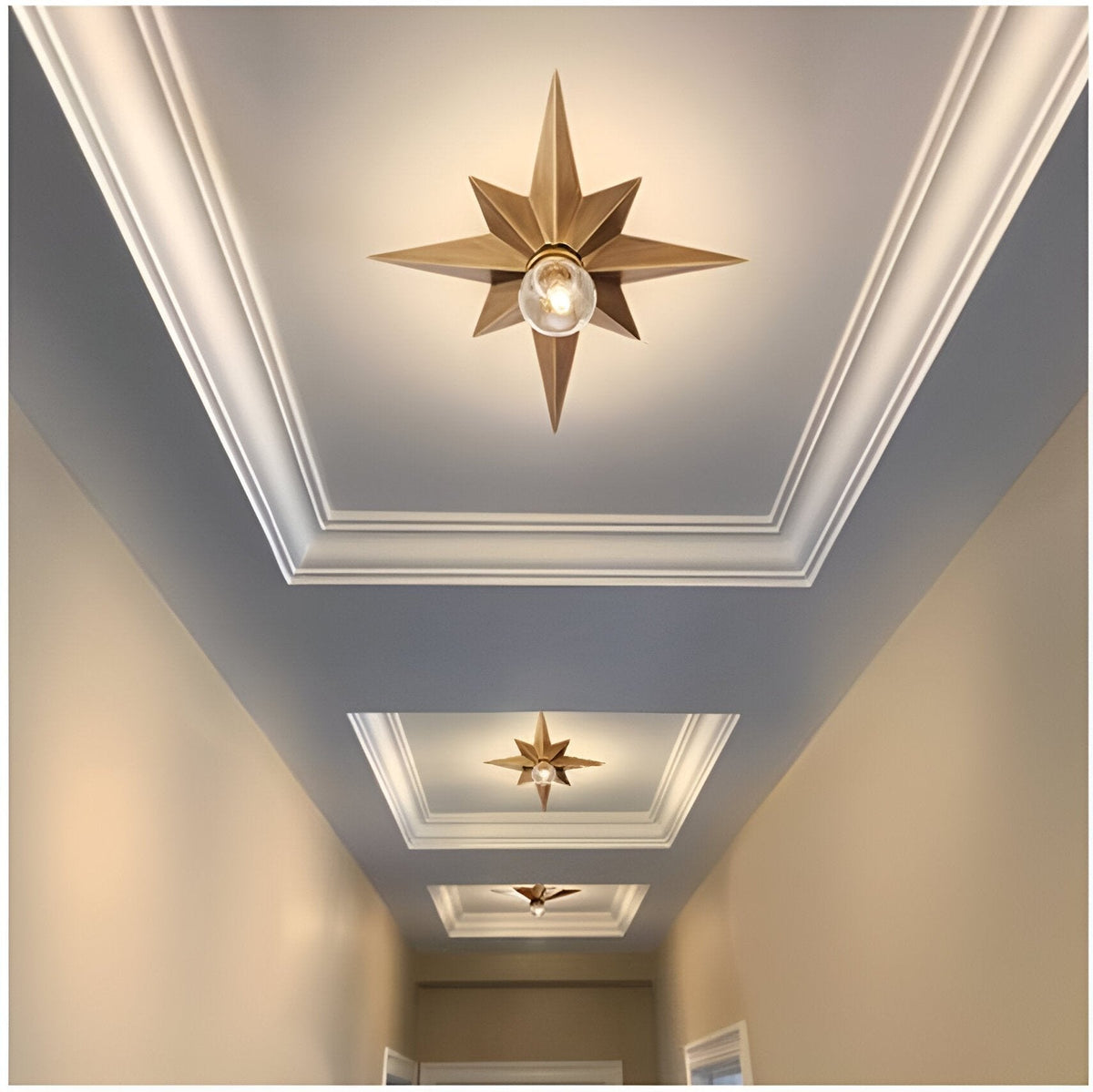 Sternförmige LED-Deckenlampe
