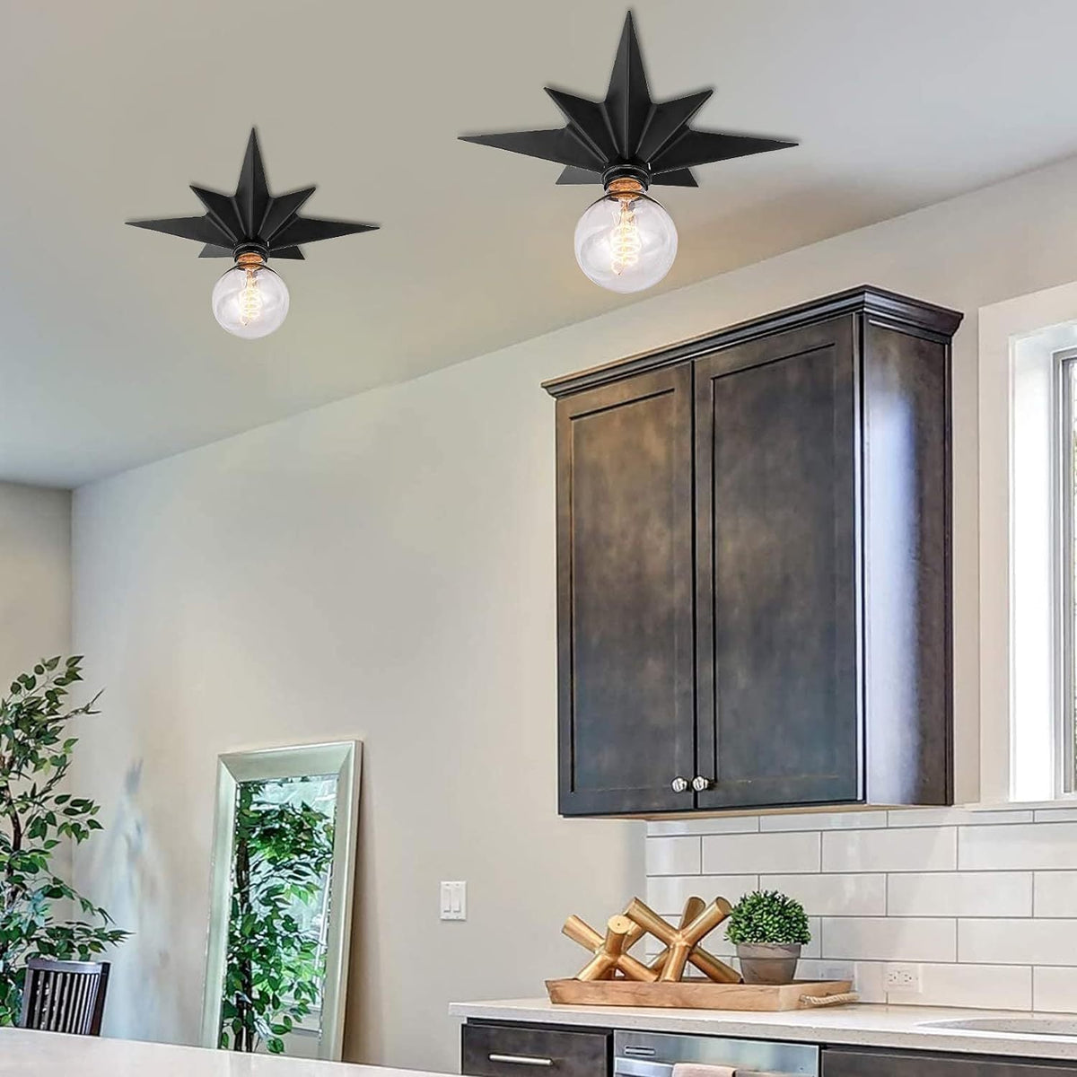 Sternförmige LED-Deckenlampe