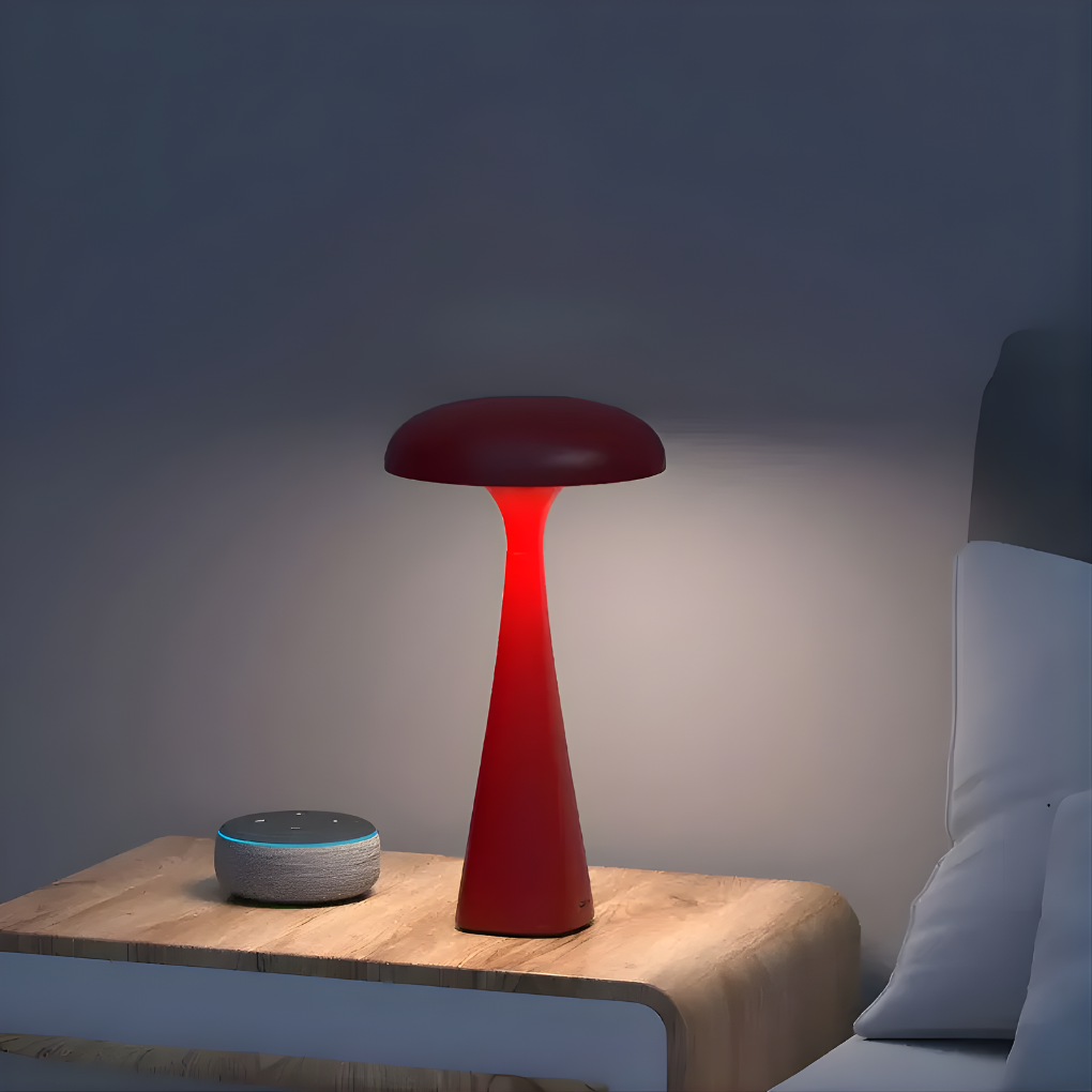 Dekorative Tischlampe in Quallenform