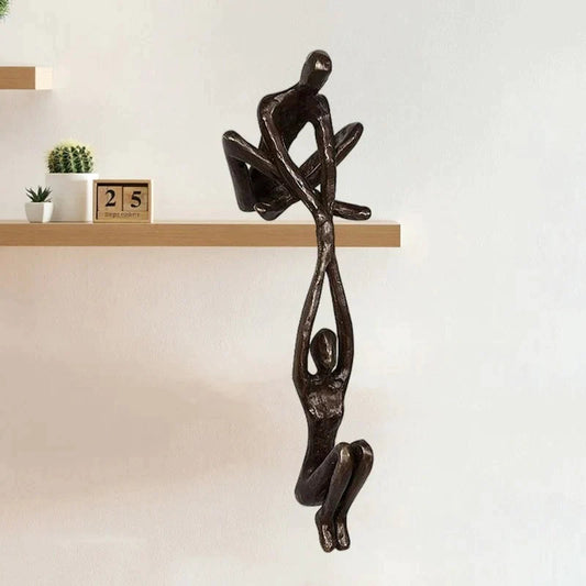 Balancierendes Paar Skulptur | Abstrakte figurative Dekoration | Tischdekoration