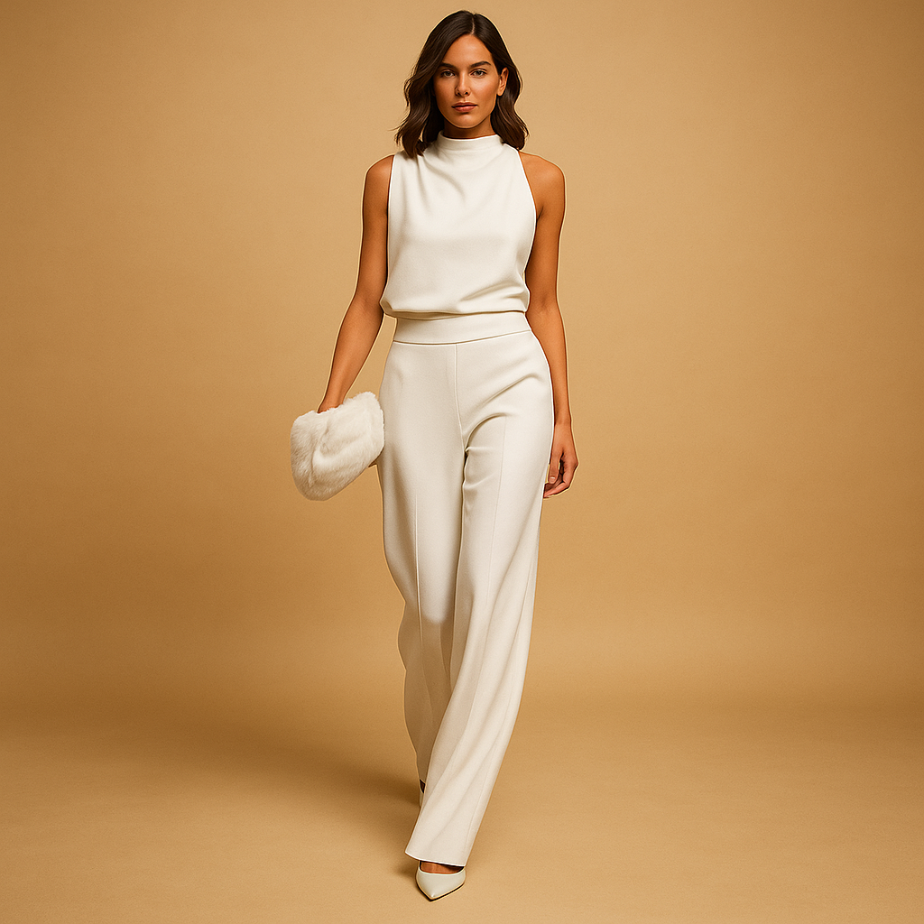 Eleganter Damen-Jumpsuit mit weitem Bein