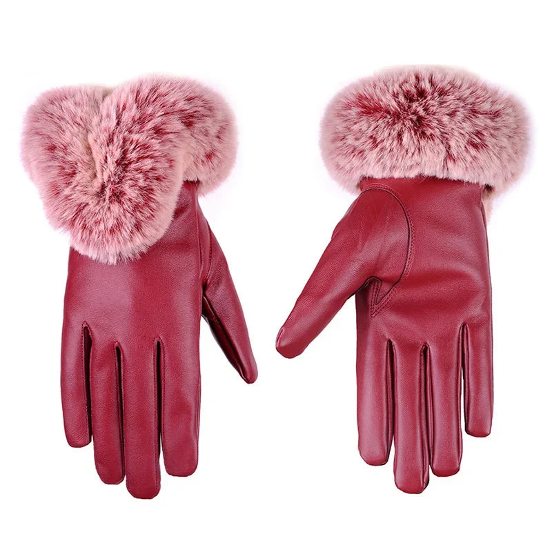 Elegante und warme Lederhandschuhe