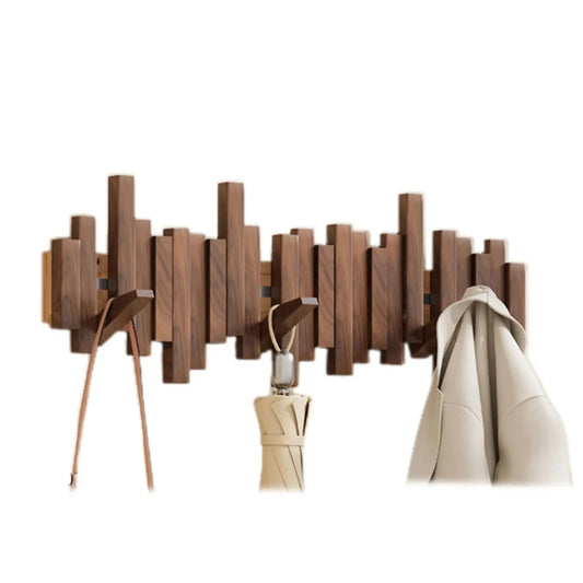 Eleganter Holz-Kleiderbügel im Klavierstil - Walnuss und Buche
