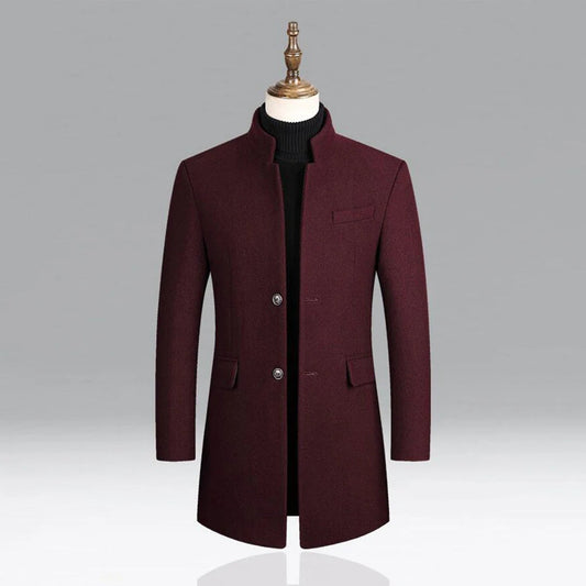 Eleganter Herren-Wollmantel – zeitlose formelle Kleidung