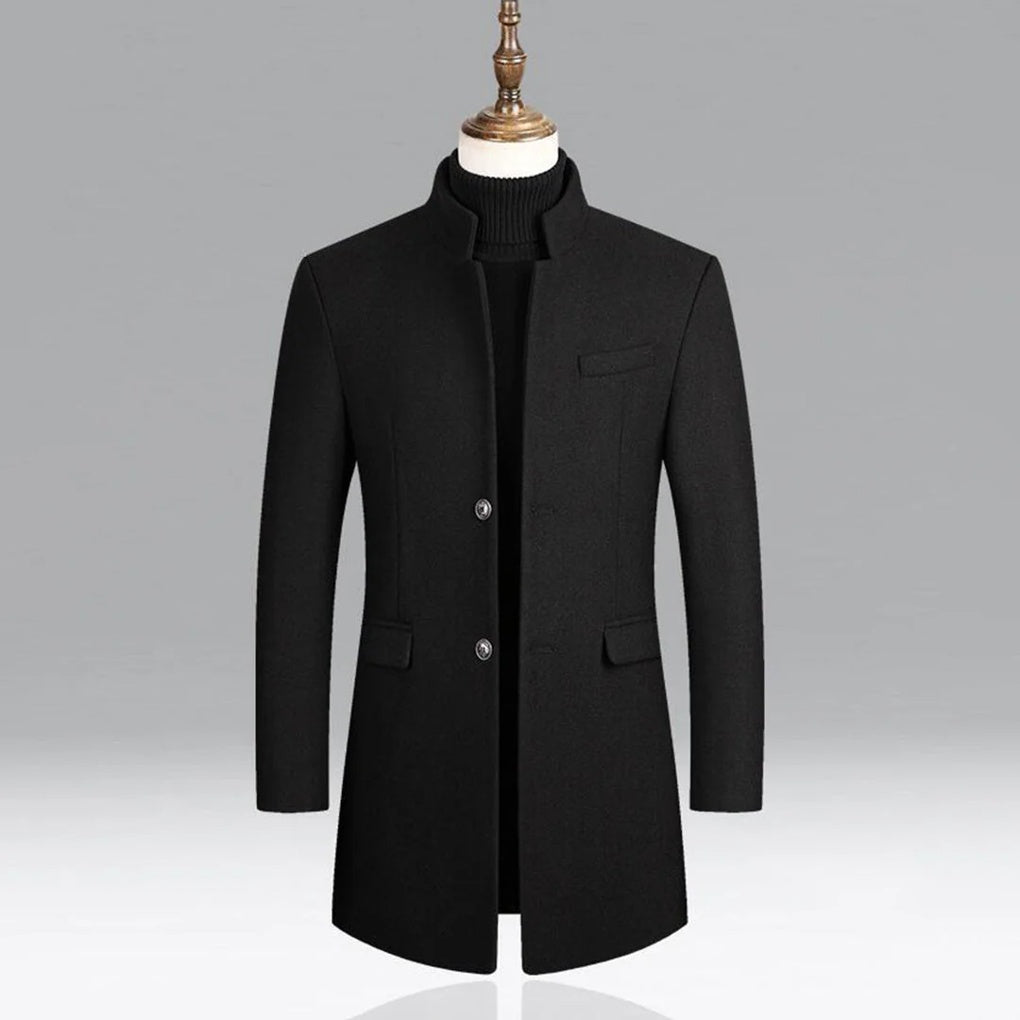 Eleganter Herren-Wollmantel – zeitlose formelle Kleidung