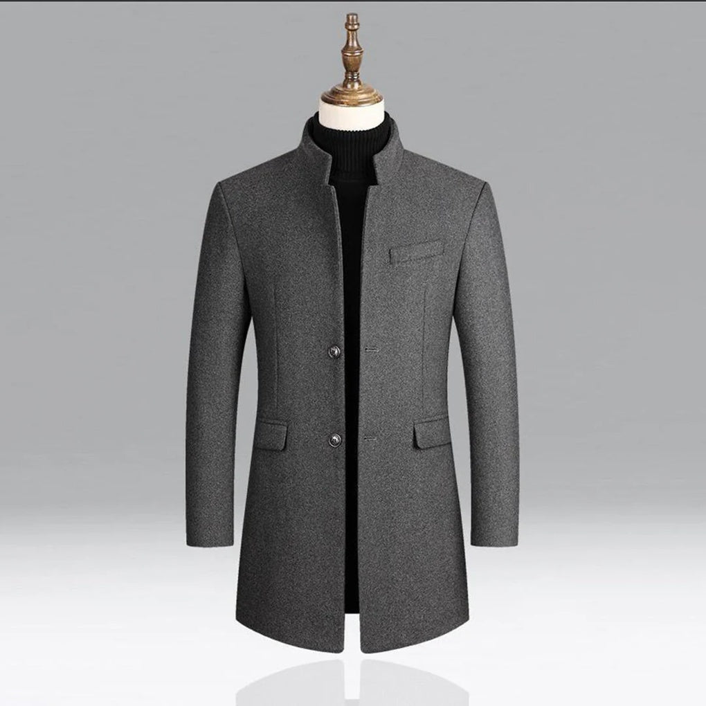 Eleganter Herren-Wollmantel – zeitlose formelle Kleidung
