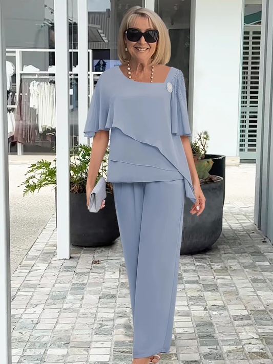 Elegantes zweiteiliges Damen-Hosenset