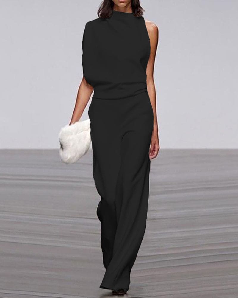 Eleganter Jumpsuit mit Stehkragen