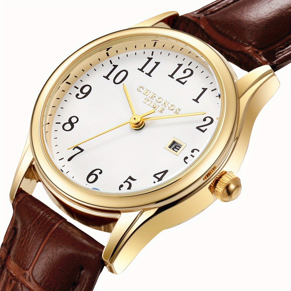 Elegante Damenuhr - Mit eckigem Zifferblatt und Kunstlederarmband - Perfektes Geschenk für Frauen