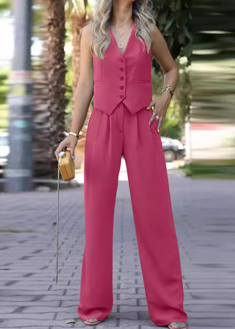 Elegantes Damenset mit ärmelloser Bluse
