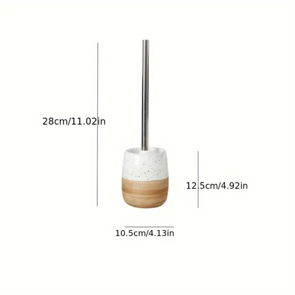 Elegante WC-Bürste mit Halter fürs Badezimmer
