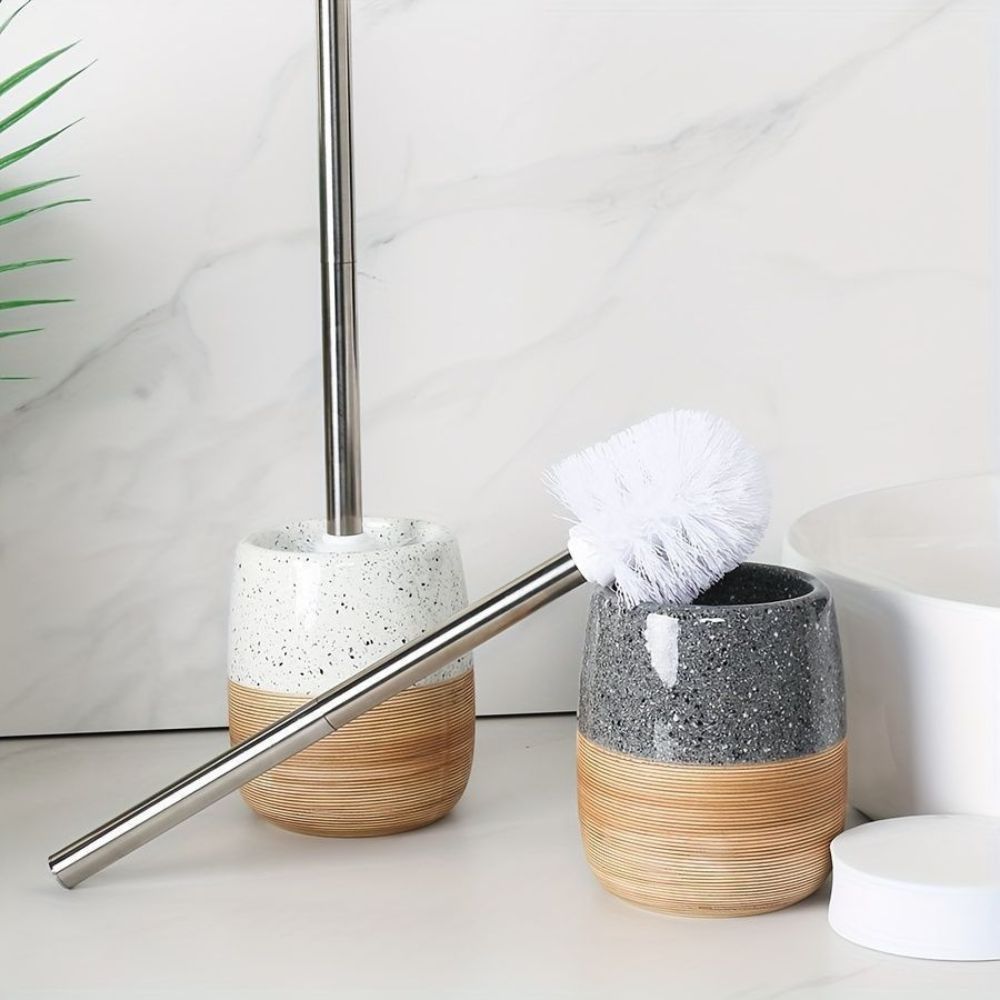 Elegante WC-Bürste mit Halter fürs Badezimmer
