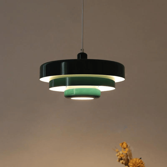 Elegante dreistufige Hängelampe in Macaron-Farben