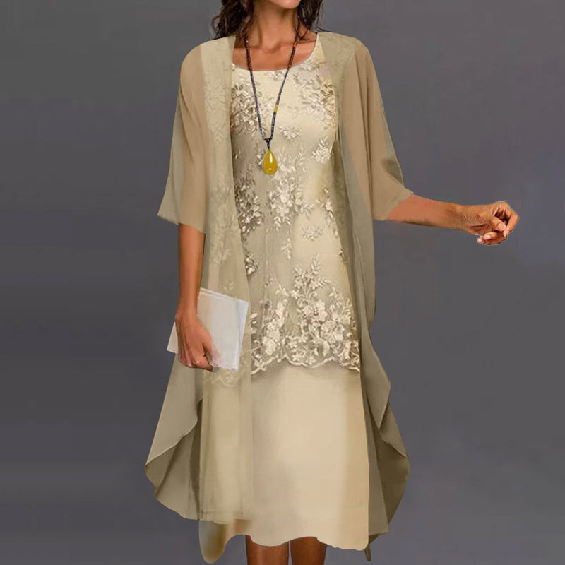Elegantes zweiteiliges Kleid für Party und Alltag