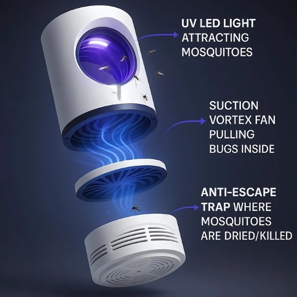 Elektrische Mückenvernichter-Lampe und UV-Licht-Insektenfalle