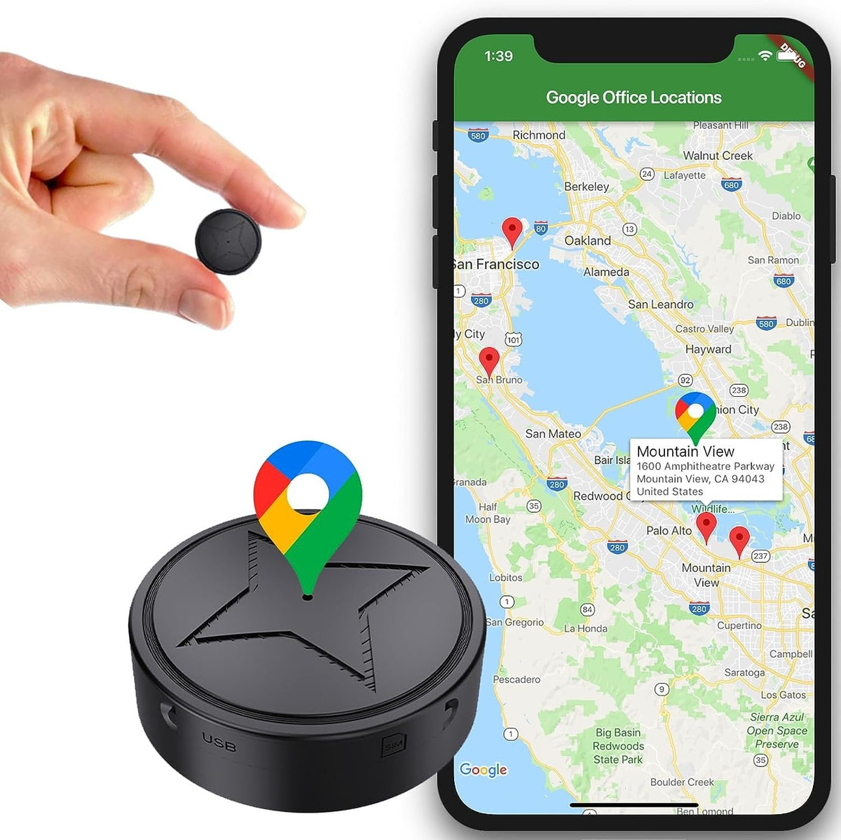 Starker magnetischer GPS-Tracker - kompakt und zuverlässig