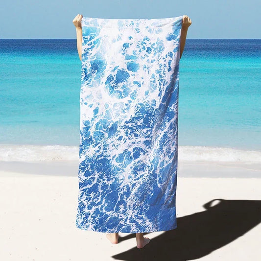 Extra grosses, schnell trocknendes Mikrofaser-Strand- und Pooltuch