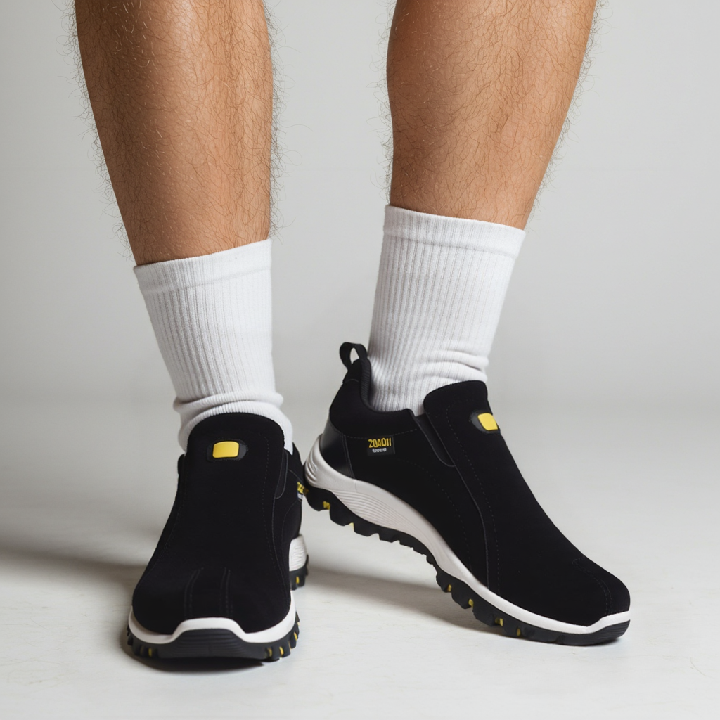 Orthopädischer Wanderschuh mit Fussgewölbestütze für Herren