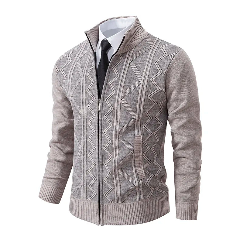 Herren Strickjacke mit Reissverschluss