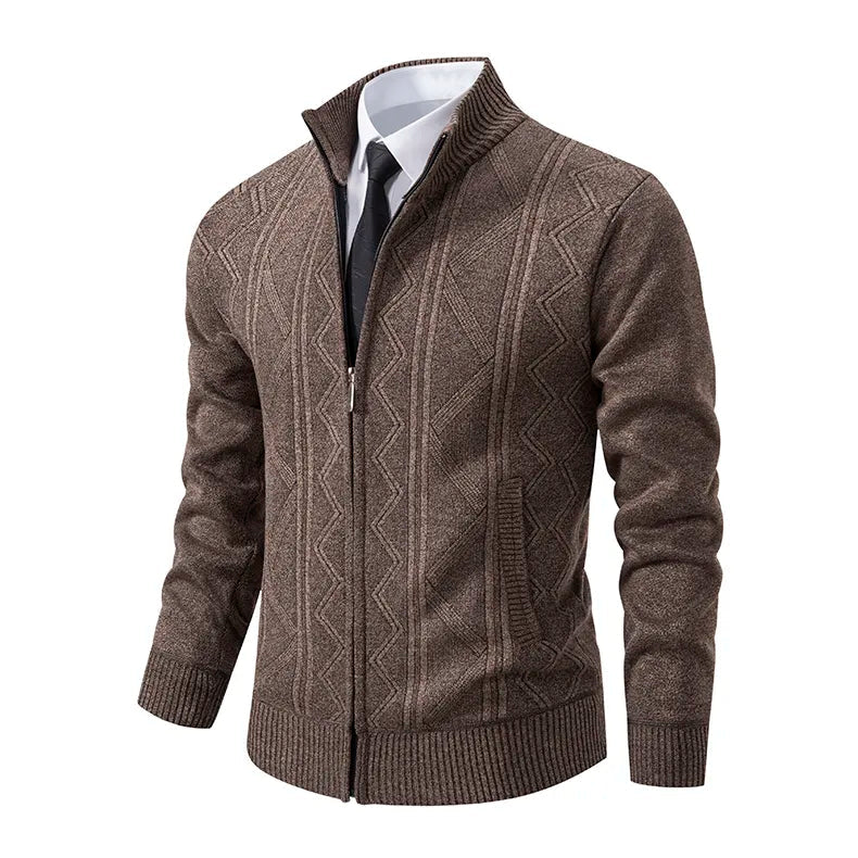 Herren Strickjacke mit Reissverschluss