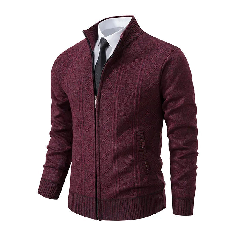 Herren Strickjacke mit Reissverschluss