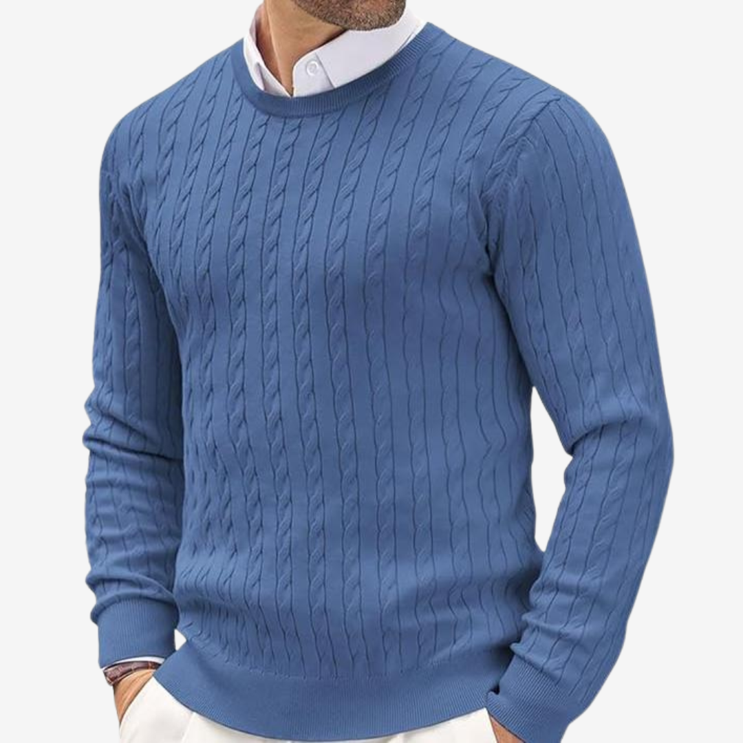 Herren-Zopfstrickpullover