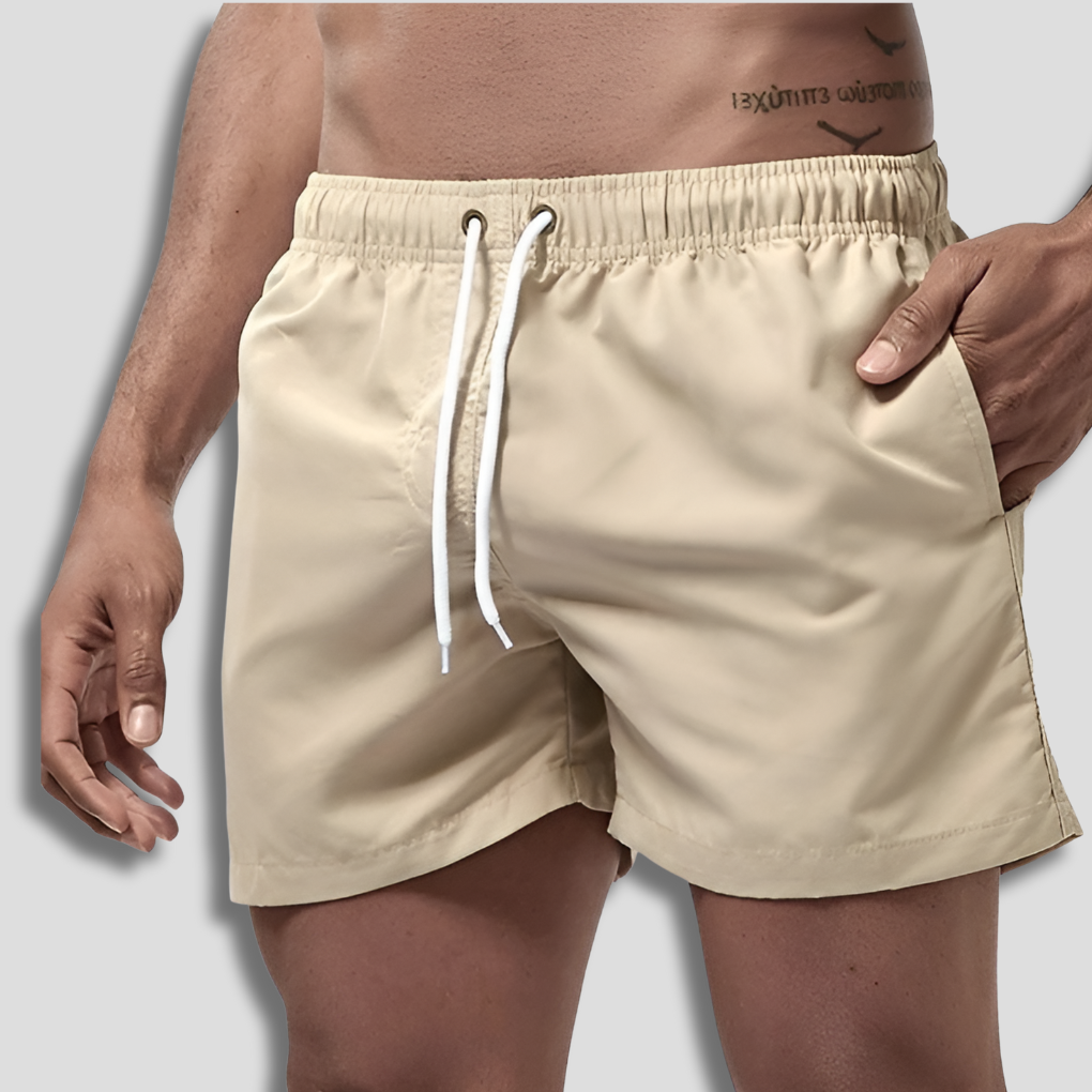 Herren-Badehose mit Kordelzug am Bund