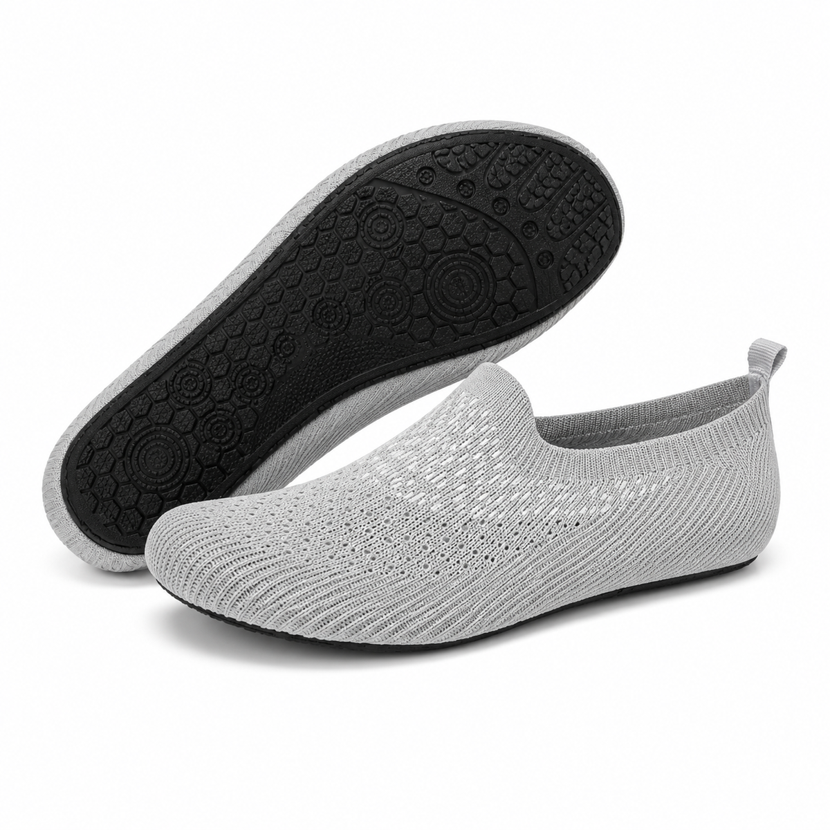 Gestrickter Barfuss-Sport- und Spazierschuh für Herren zum Hineinschlüpfen
