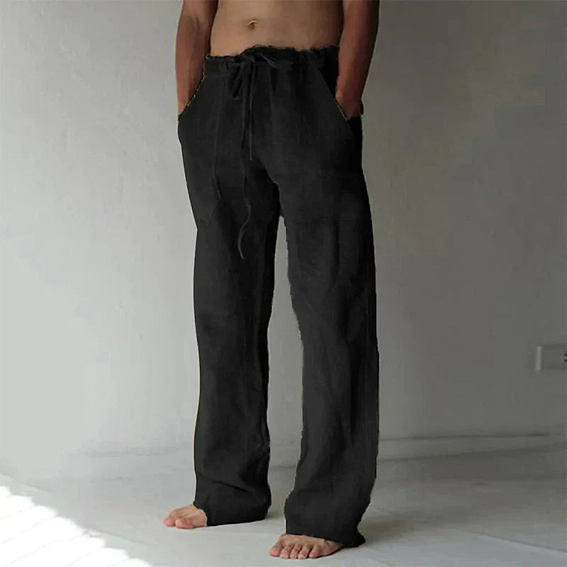 Lockere Herrenhose mit Seitentaschen