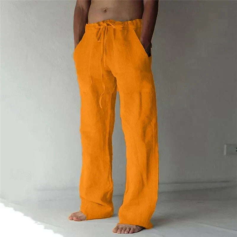 Lockere Herrenhose mit Seitentaschen