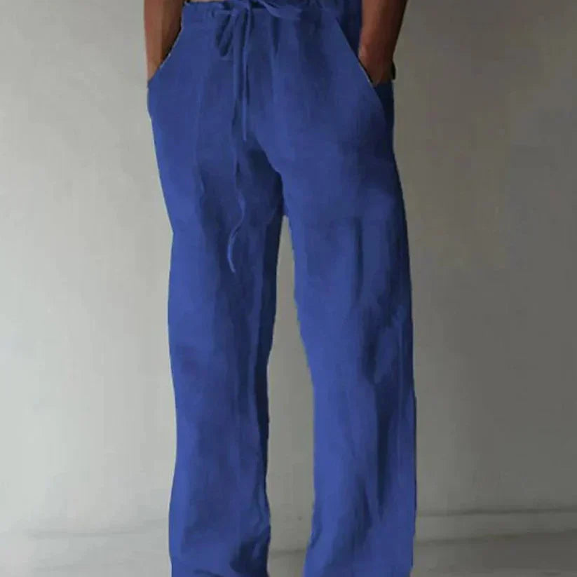 Lockere Herrenhose mit Seitentaschen