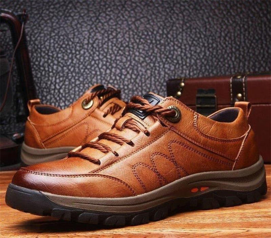 Orthopädische Herren-Halbschuhe aus Leder - stützender Komfort