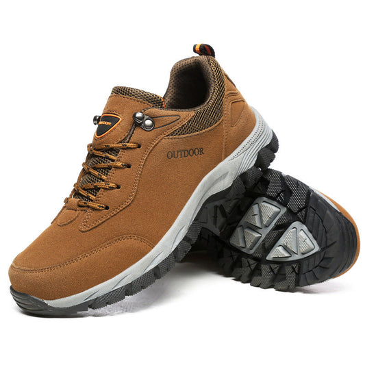 Orthopädische Herren-Trekkingschuhe mit Senkfussstütze